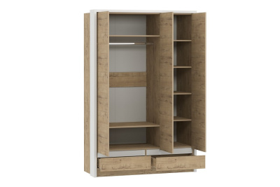 Шкаф комбинированный Virginia НМ 011.50, Белый Скандинавский/Дуб Бунратти. Фото