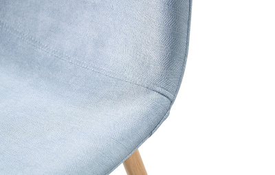Стул полубарный 350S голубой/дерево. Фото №4