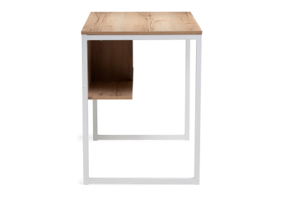 Стол, Клер Лофт дуб делано светлый / матовый белый. Фото №3