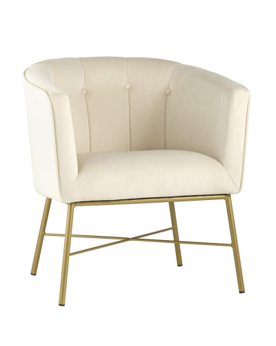 Кресло Шале велюр бежевый. Фото №1