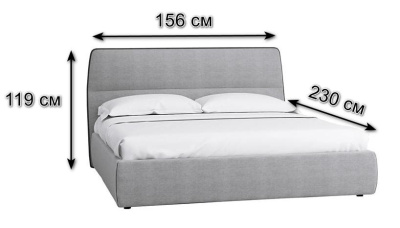 Кровать с ортопедическим основанием и ящиком Сканди 1.4 Сапфир. Фото №3