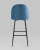 Стул барный Марсель велюр пыльно-синий фото Стул барный Марсель велюр пыльно-синий. Фото №6