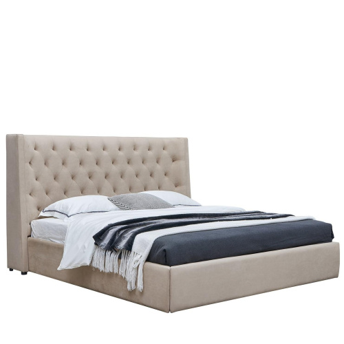 Кровать 1726 BEIGE бежевая. Фото №1