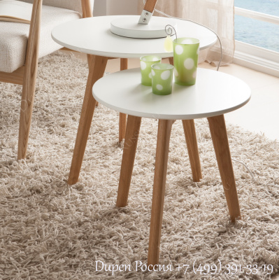 Комплект из двух столиков DUPEN CT-904 Белый фото Комплект из двух столиков DUPEN CT-904 Белый. Фото №2