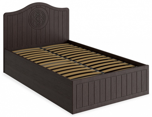 кровать 2000*1200 Монблан МБ-608К (с ламелями и подъемным механизмом) орех шоколадный. Фото №1