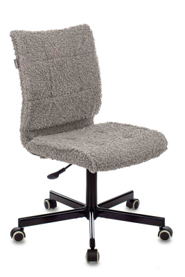 Кресло Бюрократ CH-330M серый экомех крестовина металл черный. Фото №3