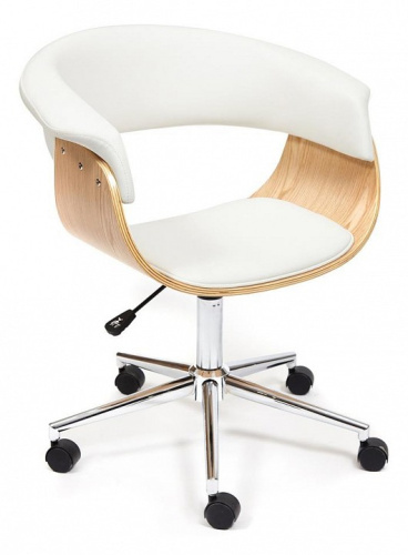 Кресло VIMTA  натуральный, кож/зам белый. Фото №1