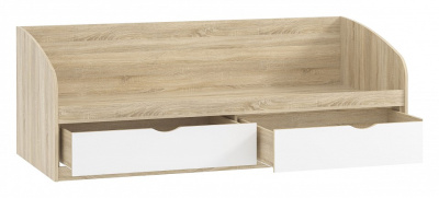 Фанк НМ 008.63-01 М2 Кровать Белый, Дуб Сонома. Фото