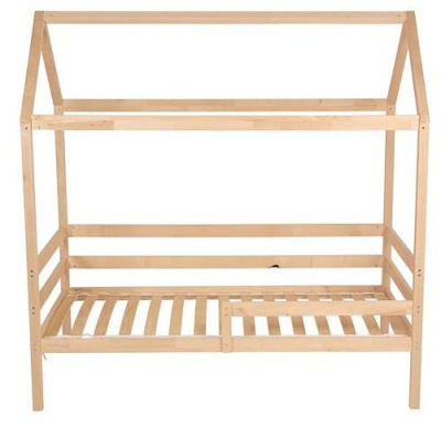 Кровать-домик Polini Kids Simple, коричневый. Фото №4