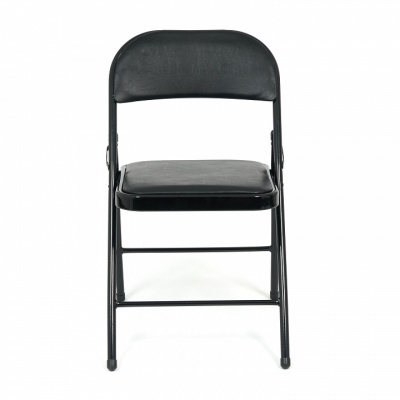 Стул складной Secret De Maison FOLDER  (mod. 032) каркас: металл, сиденье/спинка: экокожа, 41*51*76см, черный (поставляется по 6 шт). Фото