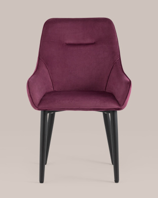 Стул Диана велюр бордовый фото Стул Диана велюр бордовый. Фото №5